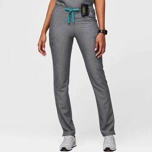 Figs Yola Granite Gray Scrub Pants Size M / Short